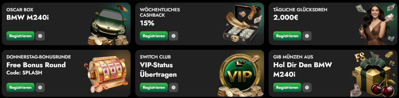 OscarSpin Highlights auf einen Blick